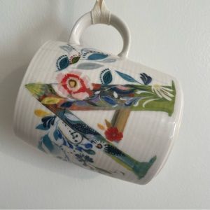 Anthropologie Mug ‘A’ letter initial Starla Halfmann NWT